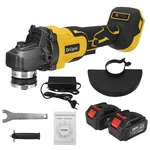18V 125mm Cordless Angle Grinder 3 Gears Electric Polishing Machine W/ 1pc or 2pcs Battery