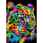DIY 5D Diamond Painting Leopard Tiger Lion Wolf Art Craft Embroidery Stitch Kit Handmade Wall Decorations Gifts for Kids