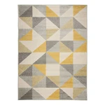 Sivo-žltý koberec Flair Rugs Urban Triangle, 133 x 185 cm