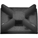 TRU COMPONENTS  úchytka  541189   4cestný vstup pre prevlečenie čierna 50 ks