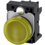 Siemens 3SU1102-6AA30-1AA0 svetelný hlásič  plochý žltá 24 V/AC, 24 V/DC 1 ks
