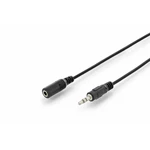 Digitus DB-510200-015-S jack audio prepojovací kábel [1x jack zástrčka 3,5 mm - 1x jack zásuvka 3,5 mm] 1.50 m čierna je