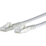 Metz Connect 1308455088-E RJ45 sieťové káble, prepojovacie káble CAT 6A S/FTP 5.00 m biela s ochranou 1 ks