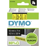 páska do štítkovača  DYMO D1 45018  Farba pásky: žltá Farba písma:čierna 12 mm 7 m