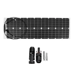 50W 18V Solar Power Panel Monocrystalline Silicon Semi-flexible Home Electricity