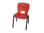 Detská stolička HDPE Dekorhome Červená,Detská stolička HDPE Dekorhome Červená