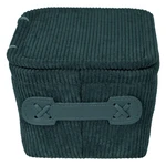 Tmavozelený úložný box Wenko Anela, 19 x 10 cm