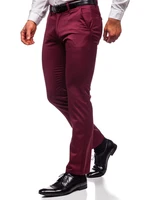 Pantaloni chinos bordo bărbați Bolf KA1786P