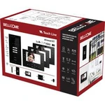 Kabelový domovní video telefon Bellcome Advanced 7" Video-Kit 3 Familie VKA.P3F3.T7S9.BLB04, černá