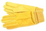 Dámské zateplené kožené rukavice Arteddy - hořčicová