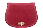 Dámská kožená kabelka s klopnou (crossbody) Arteddy - červená