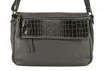 Dámská kožená kabelka crossbody Arteddy - tmavě šedá