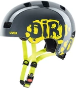 UVEX Kid 3 Dirtbike Grey/Lime 55-58 Casco de bicicleta para niños