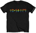 Pink Floyd Koszulka Dark Side Prism Initials Unisex Black XL