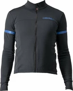 Castelli Fondo 2 Jersey Full Zip Light Black/Blue Reflex 2XL Maillot de ciclismo
