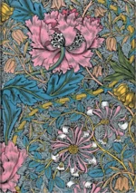 Zápisník Paperblanks - Morris Pink Honeysuckle - Midi nelinkovaný