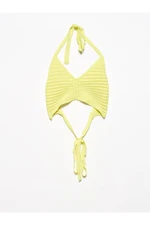Dilvin Women's Lime Bustier with Lace-Up Back 1011