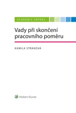 Vady při skončení pracovního poměru - Kamila Straková - e-kniha