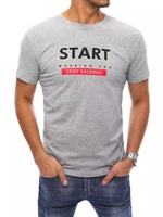 Light grey men's T-shirt Dstreet