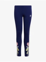 Purple Girly Flowered Leggings adidas Originals - unisex