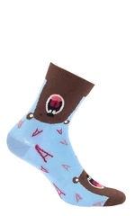Gatta G34.01N Cottoline girls' socks patterned 27-32 blue 271