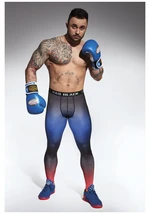 Bas Bleu QUANTUM men's functional leggings with welt at the waist