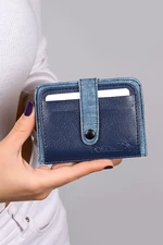 Polo Air Men's Denim Patterned Sports Card Holder, Navy Blue