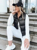 Women's quilted vest WILLOW black Dstreet