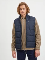 Dark blue quilted vest ONLY & SONS Jake - Men