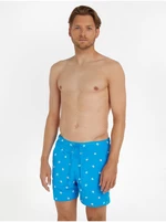 Modré pánske vzorované plavky Tommy Hilfiger