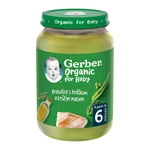 Gerber Organic Brokolice, hrášek a krůtí maso BIO 6m+ 190 g
