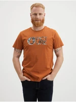 Brown Men's T-Shirt Picture - Men