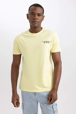 DEFACTO Regular Fit Crew Neck Printed T-Shirt
