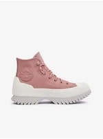 Women's Women's Leather Ankle Sneakers on Converse Platform - Women's Women's Women's Leather Ankle Sneakers on Converse Platform - Women's