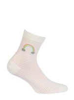 Gatta G44.01N Cottoline girls' socks patterned 33-38 off white 393