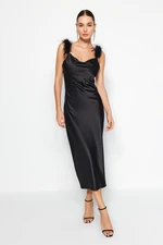 Trendyol Black Satin Dress