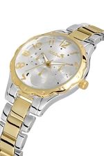 Polo Air Cut Glass Women's Wristwatch Silver-gold Color