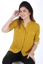 Bigdart 3455 Striped Shirt - Mustard