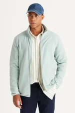 AC&Co / Altınyıldız Classics Men's Cagla Anti-pilling Non-Pilling Standard Fit Stand-Up Bato Collar Sweatshirt Fleece Jacket