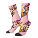 Happy Funny Female Male Socks Hey Arnold! Accessories Super Soft Helga Pataki Heart Graphic Socks All Season