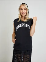 Black Women's Sleeveless Hoodie Guess Camilla - Women