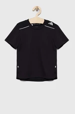 Detské tričko adidas čierna farba, s potlačou