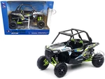 Polaris RZR XP 1000 Dune Buggy White Lightning and Bright Green 1/18 Diecast Model by New Ray