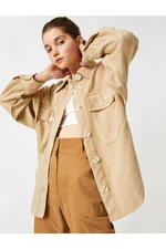 Koton Women's Beige Coat