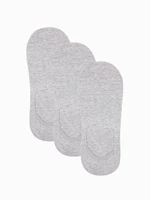 Ombre Men's foot socks 3-pack - white