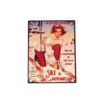 Metalowa tabliczka 25x33 cm Ski – Antic Line