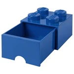 LEGO® Úložný box 4 so šuplíkom 25 x 25 x 18 cm Modrá