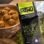 Adventure menu mäsová guľa s basmati a paradajkovou omáčkou