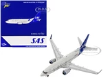 Boeing 737-700 Commercial Aircraft "Scandinavian Airlines" Gray with Blue Tail 1/400 Diecast Model Airplane by GeminiJets