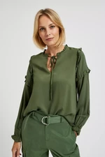 Women's khaki blouse